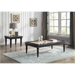 ACME Tayden Marble Top and Wooden Frame End Table in Natural and Black