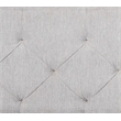 ACME Andria Tufted Fabric Eastern King Bed in Gray and Reclaimed Oak