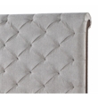 ACME Andria Tufted Fabric Queen Bed in Gray and Reclaimed Oak