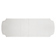 ACME Vendome Wooden Double Pedestal Dining Table in Antique Pearl and White