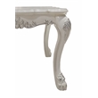 ACME Dresden Square Wooden Top End Table with Claw Legs in Bone White