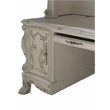 ACME Dresden Wood Frame Computer Desk and Hutch in Bone White