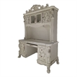 ACME Dresden Wood Frame Computer Desk and Hutch in Bone White