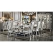 ACME Dresden Wooden Dining Table with Claw Legs in Bone White