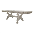 ACME Dresden Wooden Dining Table with Claw Legs in Bone White