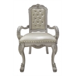 ACME Dresden Wooden Frame Arm Chairs in Bone White (Set of 2)