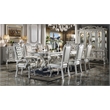 ACME Dresden Wooden Frame Arm Chairs in Bone White (Set of 2)
