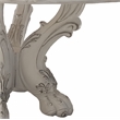 ACME Dresden Round Wooden Top Dining Table with Pedestal Base in Bone White