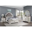 ACME Florian 7-drawer Wooden Dresser in Oak and Antique White