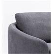 ACME Furniture Yuina Upholstered Fabric & Metal Sofa in Gray and Gold