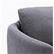 ACME Furniture Yuina Upholstered Fabric & Metal Chair in Gray and Gold