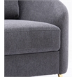 ACME Furniture Yuina Upholstered Fabric & Metal Chair in Gray and Gold