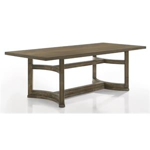 ACME Furniture Parfield Rectangular Wood Dining Table in Weathered Oak