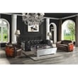 ACME Furniture Brancaster Upholstered Leather Chair in Antique Slate/Brown