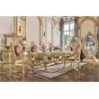 ACME Bernadette Wooden Arm Chairs in Gold (Set of 2)