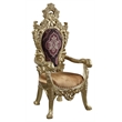 ACME Bernadette Wooden Arm Chairs in Gold (Set of 2)