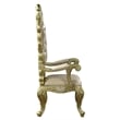 ACME Cabriole Wooden Arm Chairs in Light Gold and Gold (Set of 2)