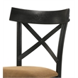 ACME Hillary Wooden Side Chairs in Brown and Black (Set of 2)