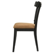 ACME Hillary Wooden Side Chairs in Brown and Black (Set of 2)