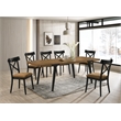 ACME Hillary Wooden Side Chairs in Brown and Black (Set of 2)