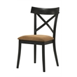 ACME Hillary Wooden Side Chairs in Brown and Black (Set of 2)