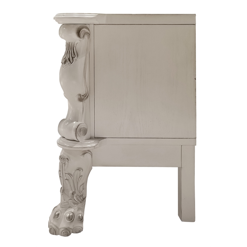 ACME Dresden Wooden TV Stand in Bone White