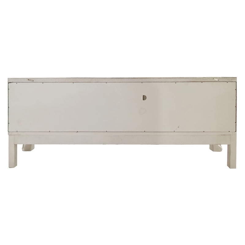 ACME Dresden Wooden TV Stand in Bone White