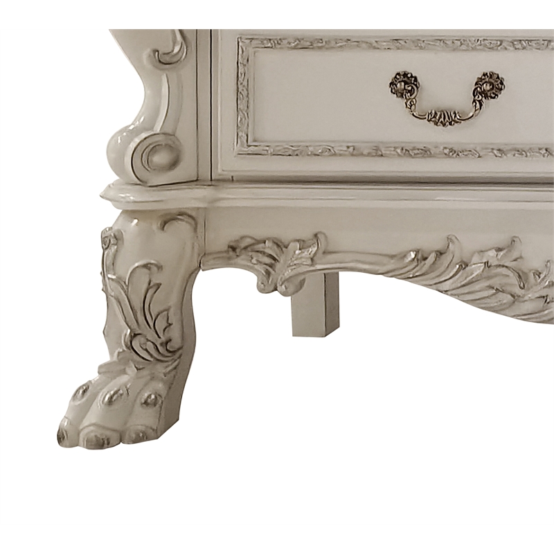 ACME Dresden Wooden TV Stand in Bone White