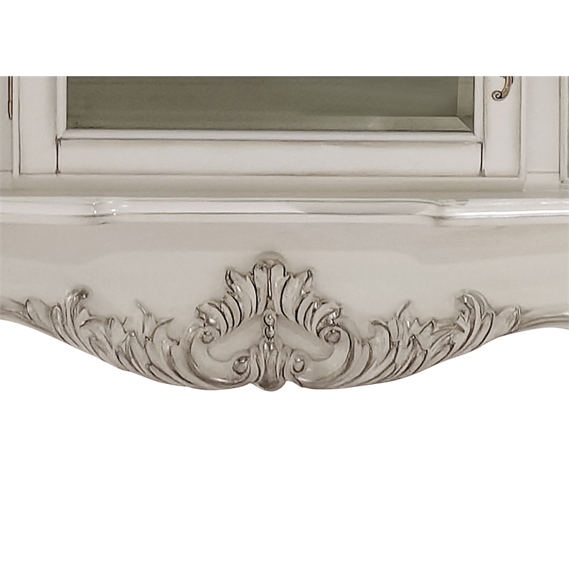 ACME Dresden Wooden TV Stand in Bone White