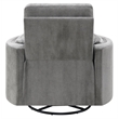 ACME Sagen Wooden Glider Recliner with Swivel in Charcoal