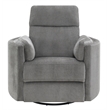 ACME Sagen Wooden Glider Recliner with Swivel in Charcoal