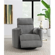 ACME Sagen Wooden Glider Recliner with Swivel in Charcoal