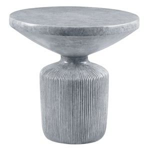 ACME Laddie Cement End Table in Weathered Gray