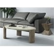 ACME Jacina Cement Coffee Table in Weathered Gray and Oak