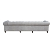 ACME Ofer Leather Upholstered Sofa in Vintage White