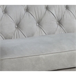 ACME Ofer Leather Upholstered Sofa in Vintage White