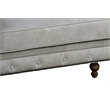 ACME Ofer Leather Upholstered Sofa in Vintage White