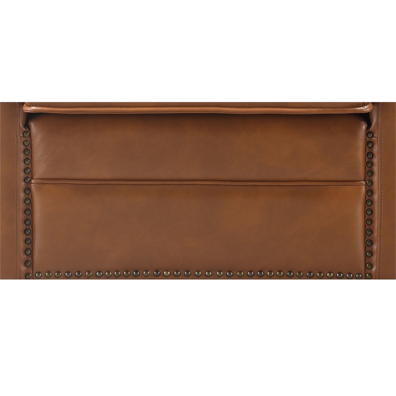 ACME Rocha Wooden Upholstered Accent Chair with Swivel