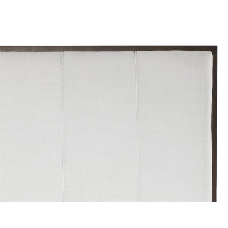 ACME Carena Wooden Bed in Light Gray and White and Brown