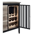 ACME Zudora Wooden Sever in Antique Oak and Black