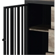 ACME Zudora Wooden Sever in Antique Oak and Black