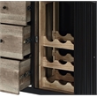 ACME Zudora Wooden Sever in Antique Oak and Black