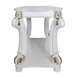 ACME Vendome Wooden Sofa Table with Scrolled Legs in Antique Pearl