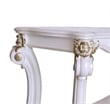 ACME Vendome Wooden Sofa Table with Scrolled Legs in Antique Pearl