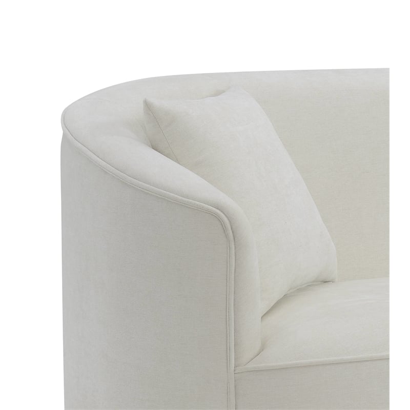 ACME Furniture Odette Upholstered Chenille Loveseat with 2 Pillows in Beige