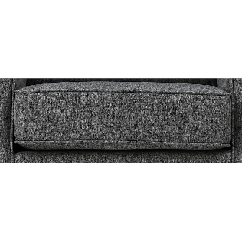 ACME Furniture Fabien Upholstered Fabric & Wood Rocking Chair in Gray