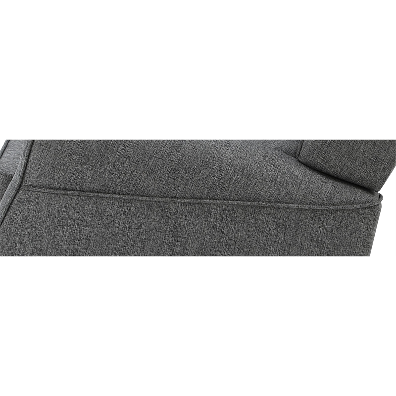 ACME Furniture Fabien Upholstered Fabric & Wood Rocking Chair in Gray