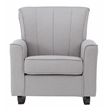ACME Furniture Denzell Upholstered Fabric & Wood Rocking Chair in Gray