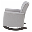 ACME Furniture Denzell Upholstered Fabric & Wood Rocking Chair in Gray