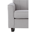 ACME Furniture Denzell Upholstered Fabric & Wood Rocking Chair in Gray